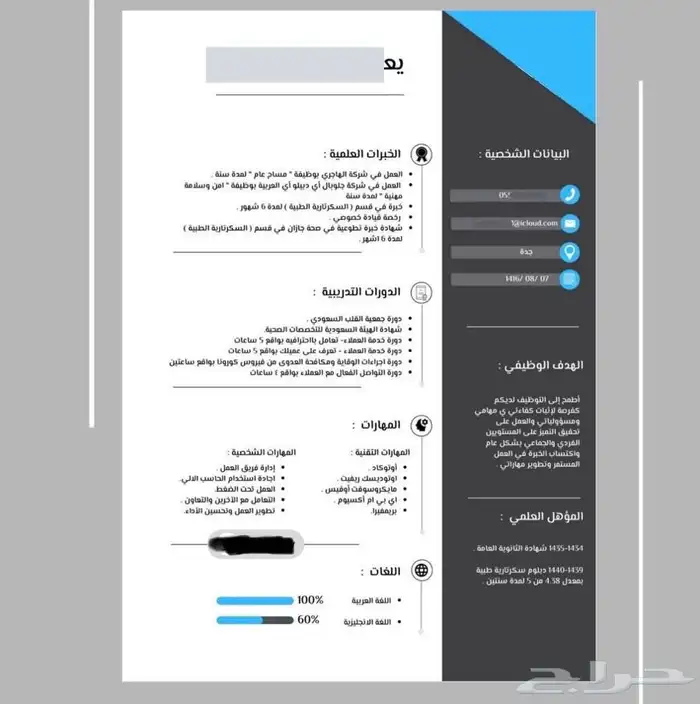 تصميم سيرة ذاتية احترافية 28