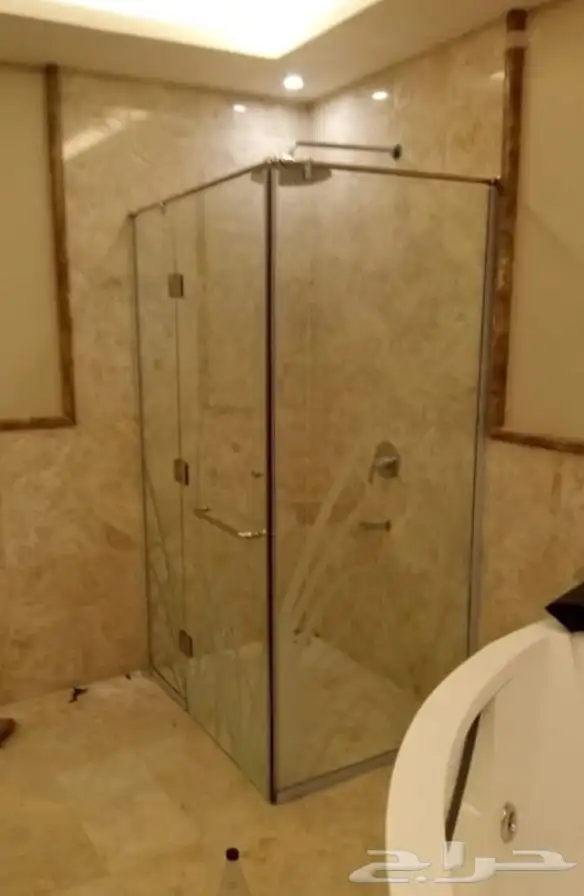 حاجز شاور مفصلات سحاب ثابت 4