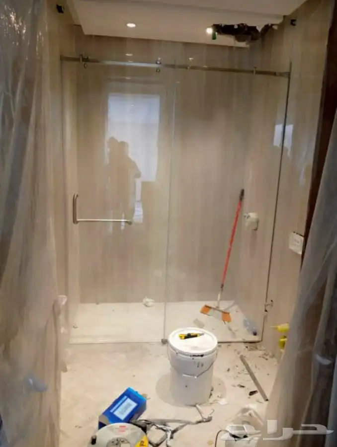 حاجز شاور مفصلات سحاب ثابت 3