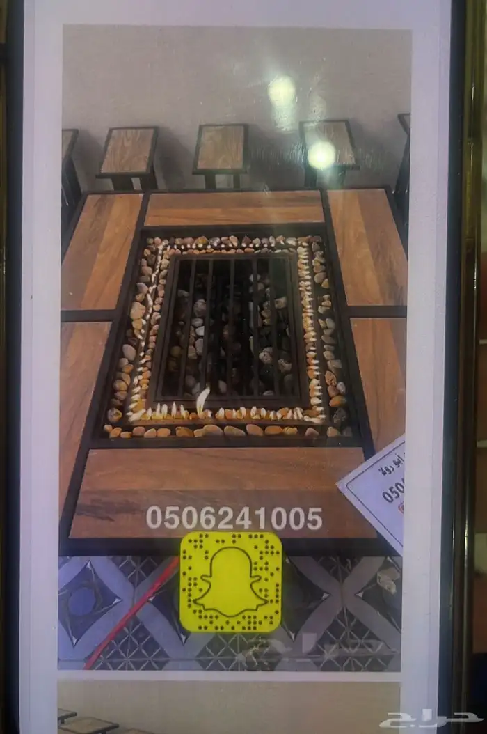 طاولات حدائق تدفئة ومنقد غاز وحطب 33