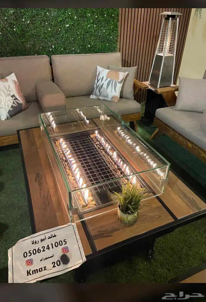 طاولات حدائق تدفئة ومنقد غاز وحطب 63