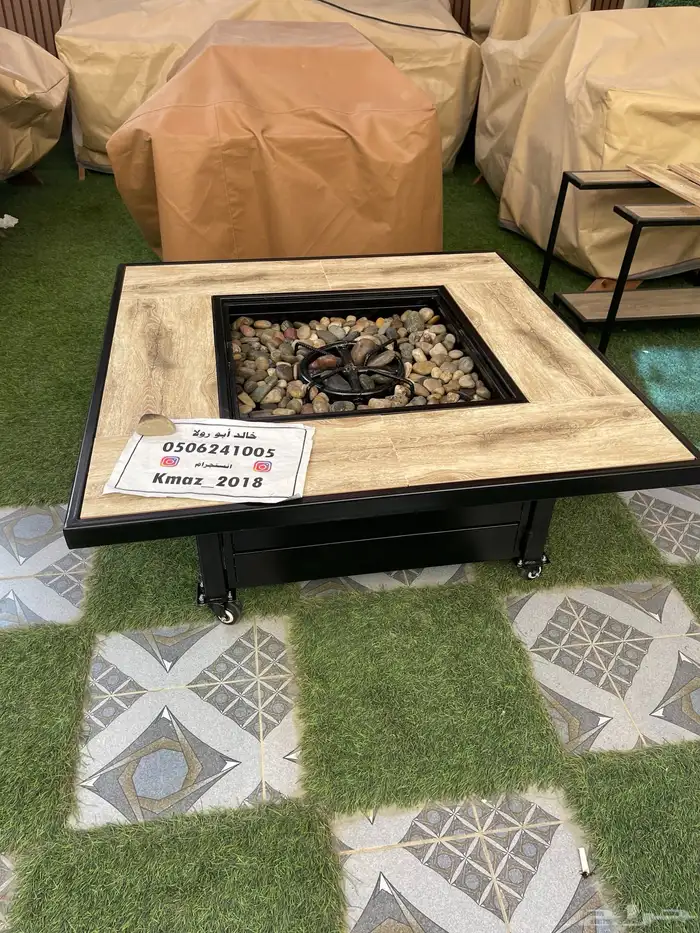 طاولات حدائق تدفئة ومنقد غاز وحطب 50
