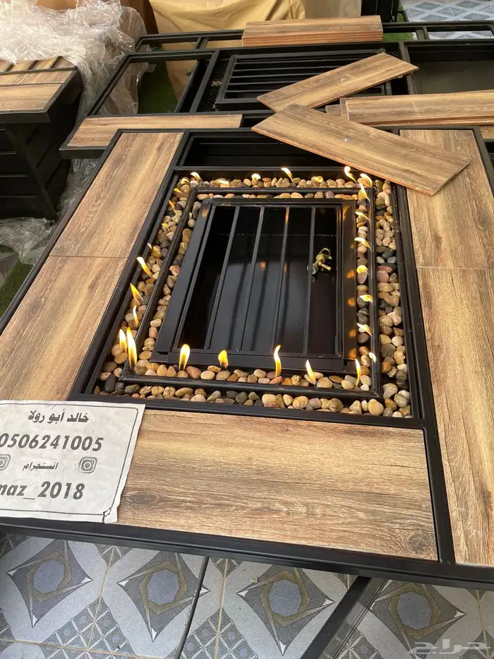 طاولات حدائق تدفئة ومنقد غاز وحطب 29