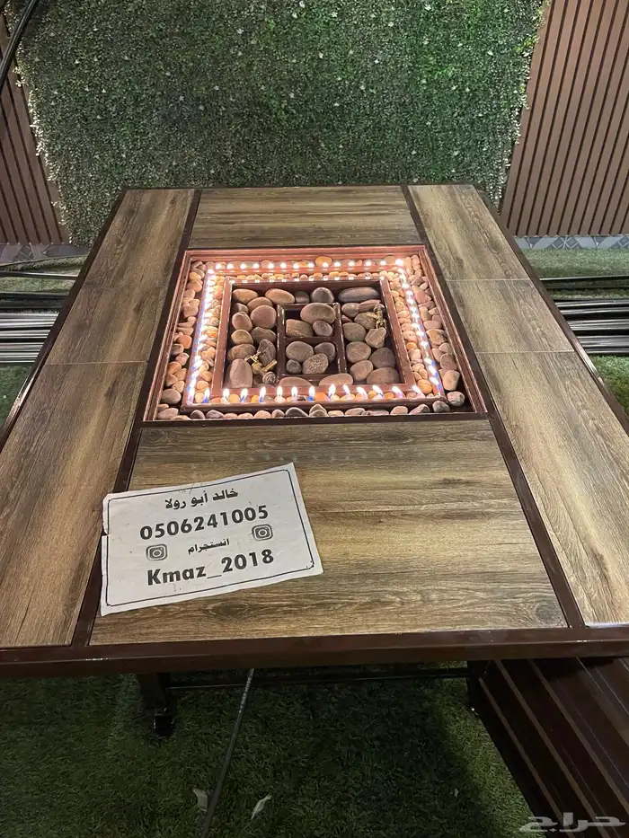 طاولات حدائق تدفئة ومنقد غاز وحطب 96