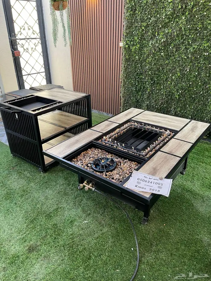 طاولات حدائق تدفئة ومنقد غاز وحطب 92
