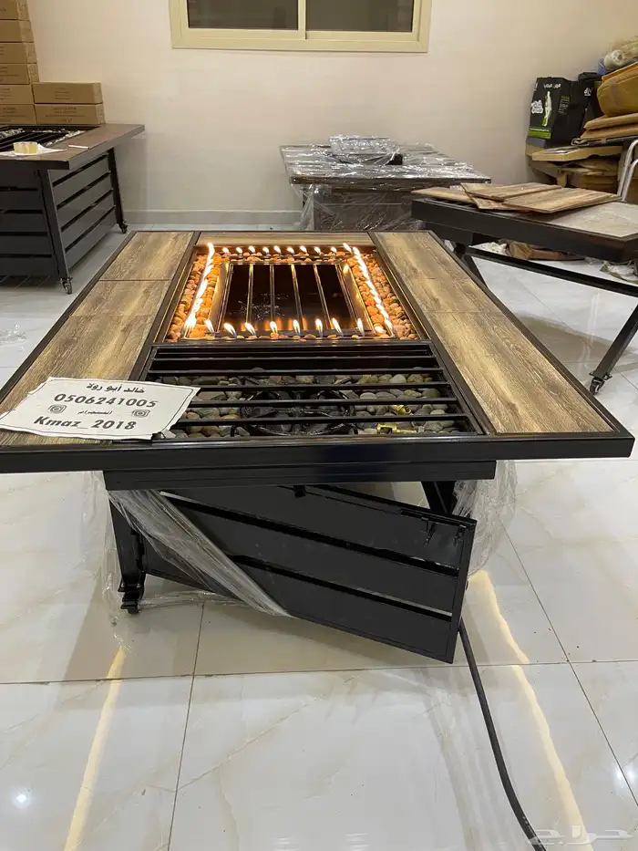 طاولات حدائق تدفئة ومنقد غاز وحطب 24