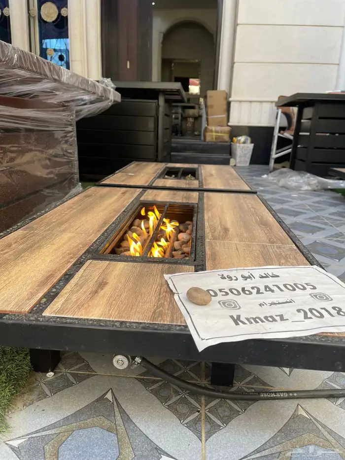 طاولات حدائق تدفئة ومنقد غاز وحطب 28