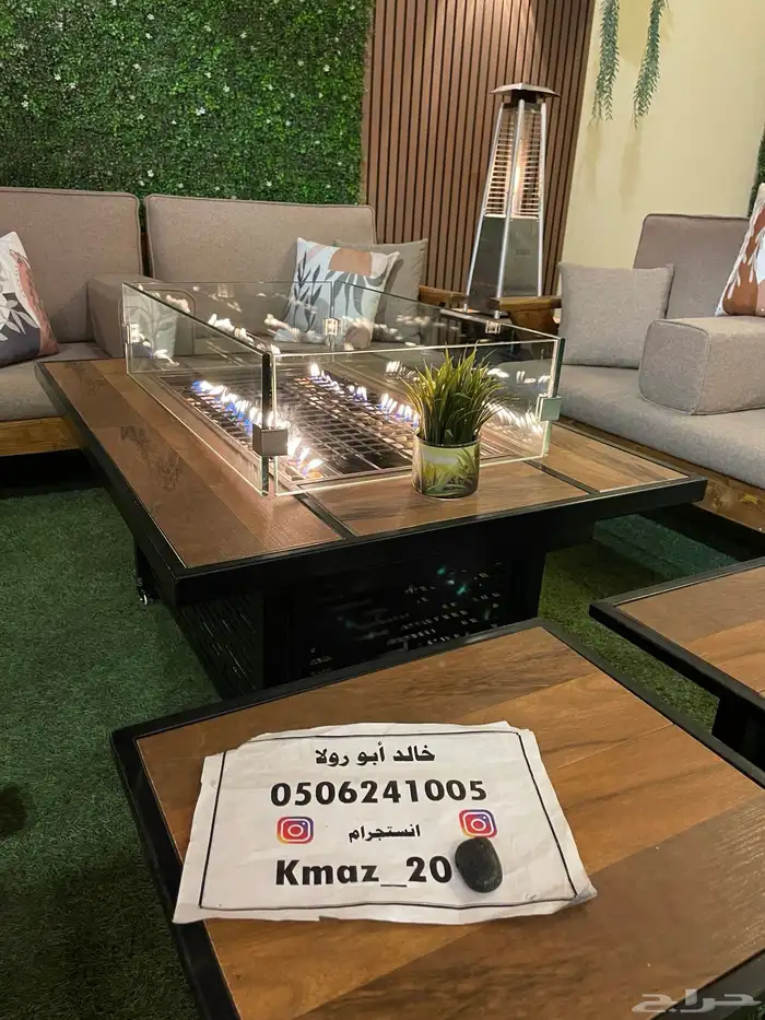 طاولات حدائق تدفئة ومنقد غاز وحطب 67