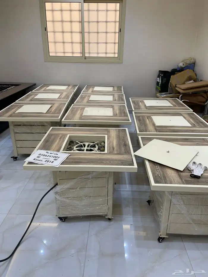 طاولات حدائق تدفئة ومنقد غاز وحطب 32