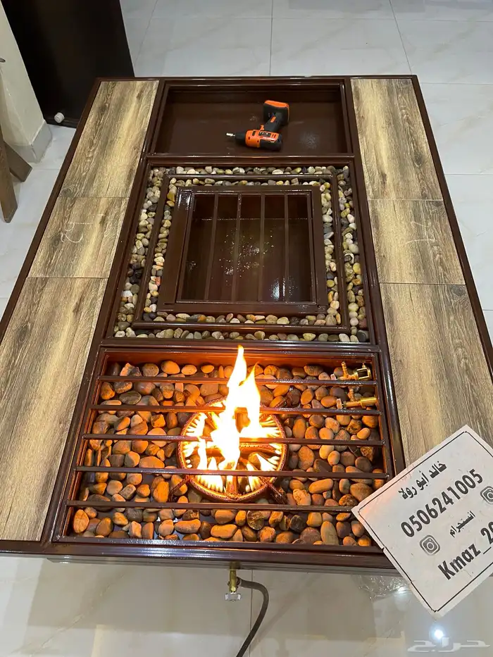 طاولات حدائق تدفئة ومنقد غاز وحطب 12