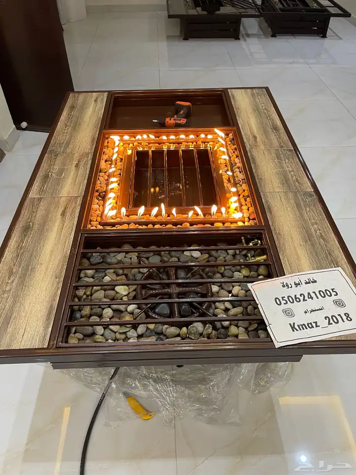 طاولات حدائق تدفئة ومنقد غاز وحطب 11