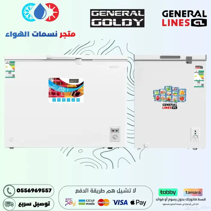 فريزر افقي جنرال جولدي - جنرال لاينز 0