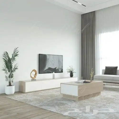 طاولات تلفاز - مكتبات خشب - ركن كوفي - مداخل 21