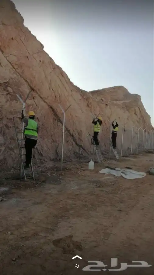 تركيب شبك ملاعب ومزارع قسم السياجات لدى الشركه 70