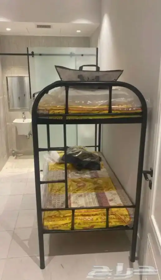 سرير حديد دورين جديد وقوي وممتاز يتحمل 0