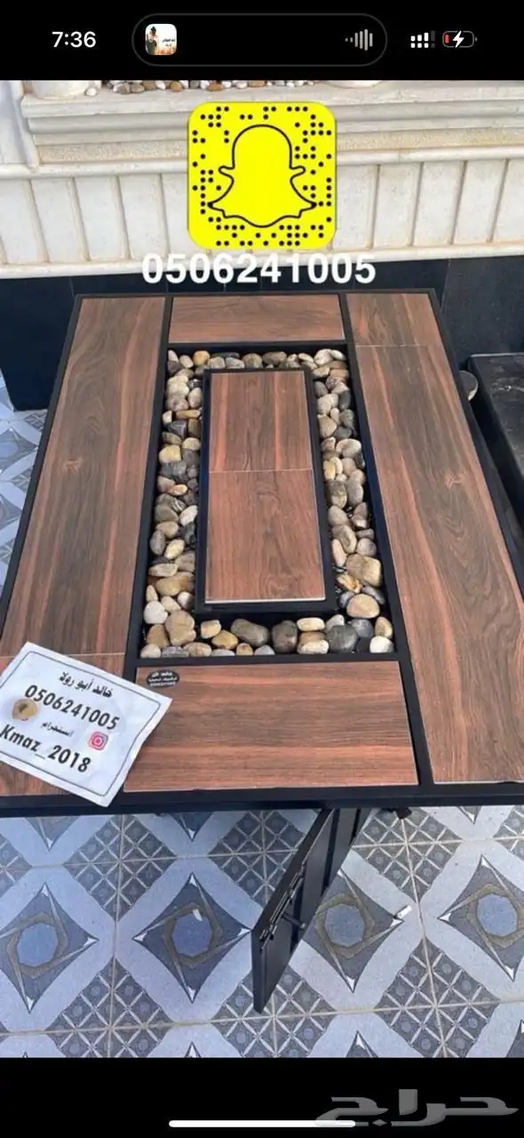 طاولات حدائق تدفئة ومنقد غاز وحطب 34