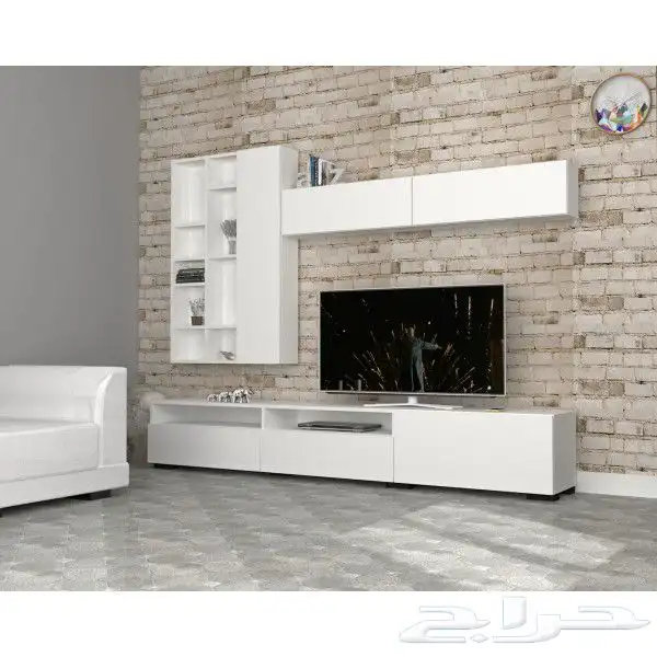 طاولات تلفاز - مكتبات خشب - ركن كوفي - مداخل 13