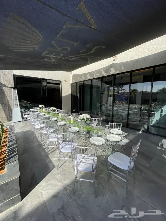 تاجير كراسي طاولات عشاء منسق حفلات 0