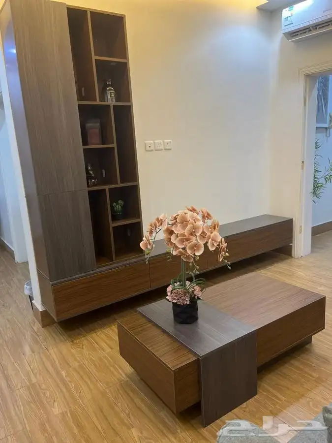 طاولات تلفاز - مكتبات خشب - ركن كوفي - مداخل 4