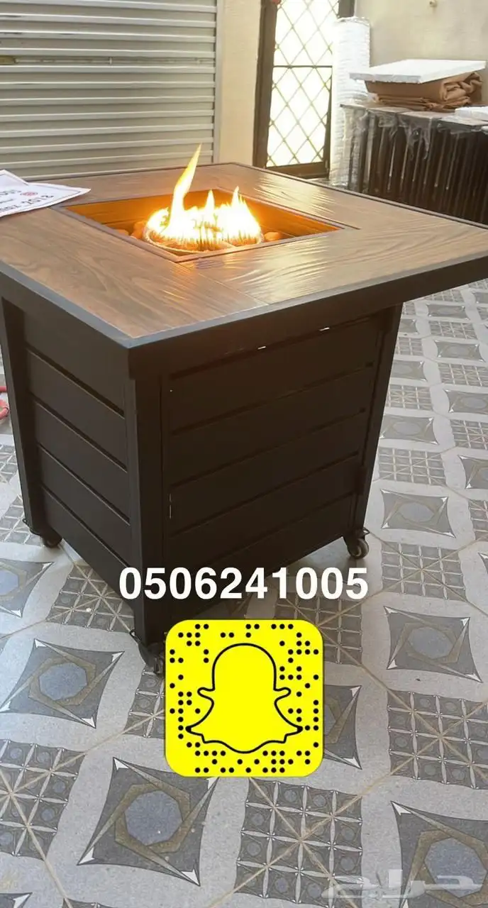 طاولات حدائق تدفئة ومنقد غاز وحطب 37