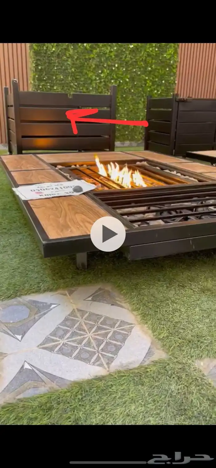 طاولات حدائق تدفئة ومنقد غاز وحطب 53