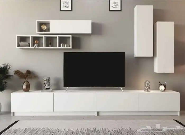 طاولات تلفاز - مكتبات خشب - ركن كوفي - مداخل 24