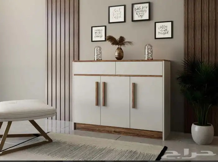 طاولات تلفاز - مكتبات خشب - ركن كوفي - مداخل 42