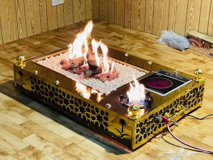 موقد ملكي نار حاتم منقل حديد وستيل مناقل فخمة 4