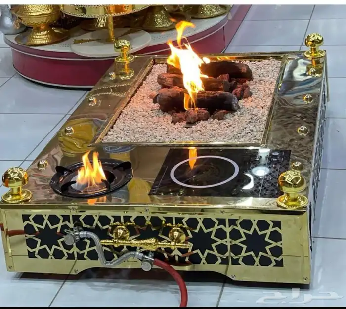 موقد ملكي نار حاتم منقل حديد وستيل مناقل فخمة 3