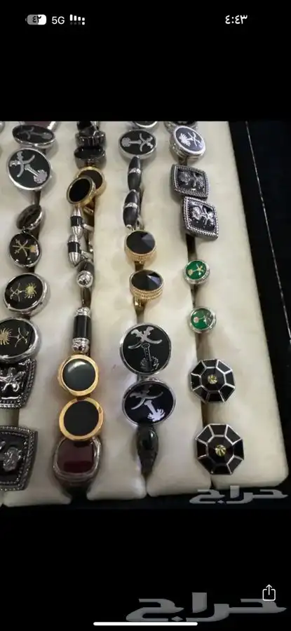 خواتم خاتم كبك كبكات عقيق فيروز للبيع 35