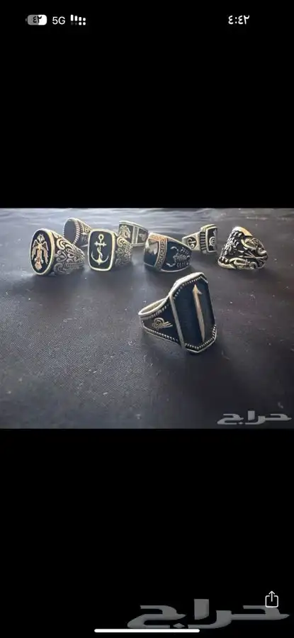 خواتم خاتم كبك كبكات عقيق فيروز للبيع 27