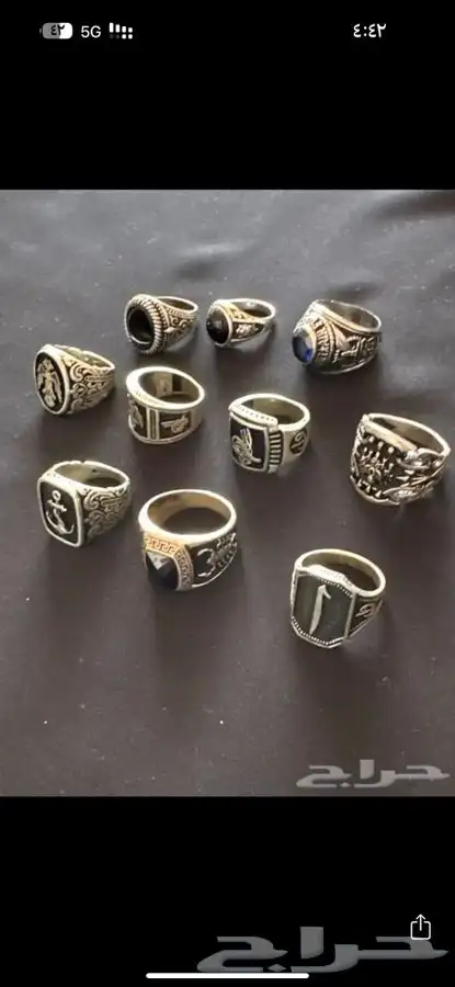 خواتم خاتم كبك كبكات عقيق فيروز للبيع 30
