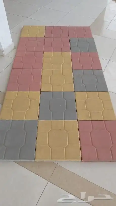 بلاط اسمنتي احمر 2