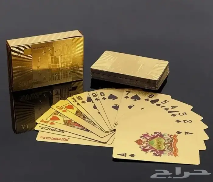 ورق بلوت ذهبي أو اسود 12