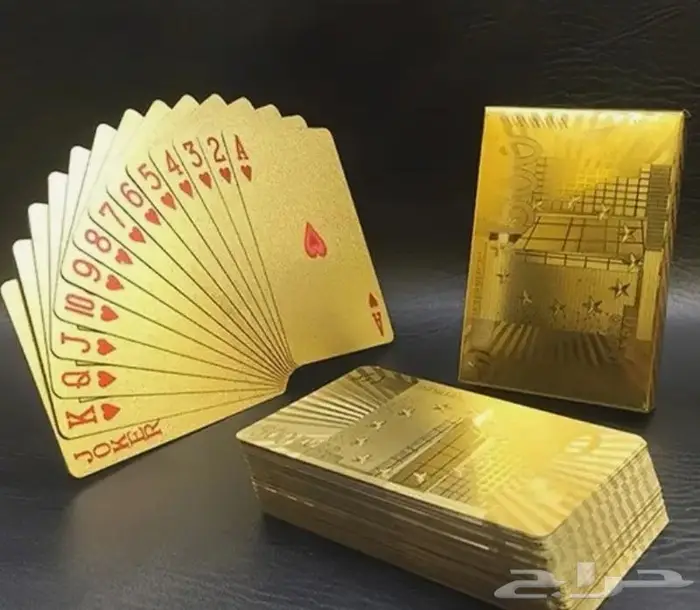ورق بلوت ذهبي أو اسود 3