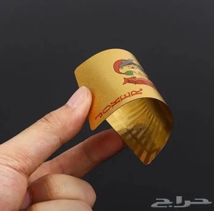 ورق بلوت ذهبي أو اسود 6