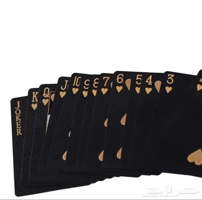 ورق بلوت ذهبي أو اسود 4