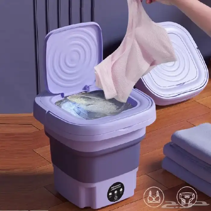 غسالة كهربائية قابلة لطي مناسبة لسفر 4