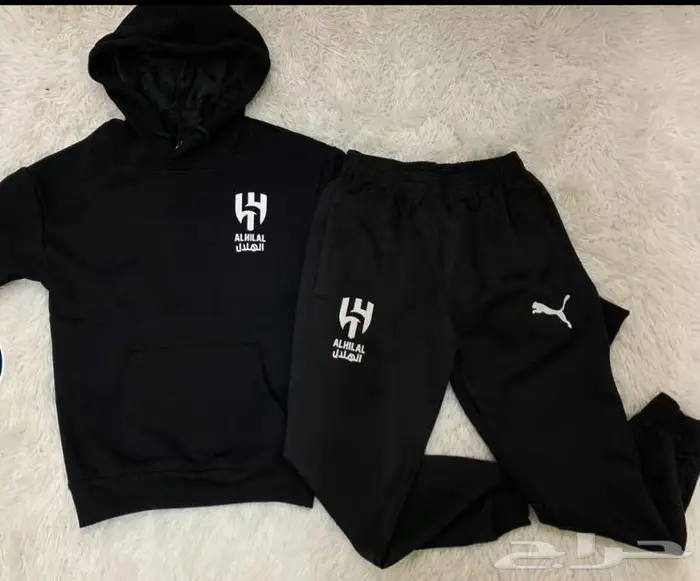 طقم هودي شتوي بشعار الهلال 4