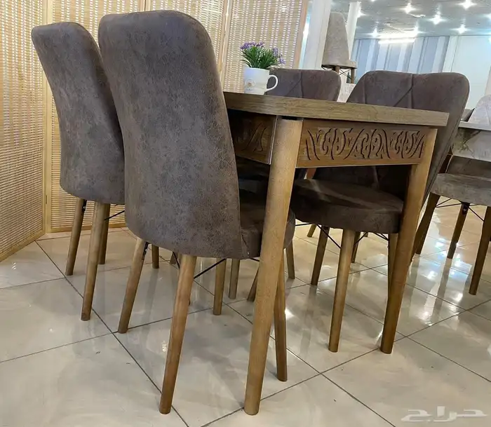 طاولة طعام تركي سفرة خشب 6