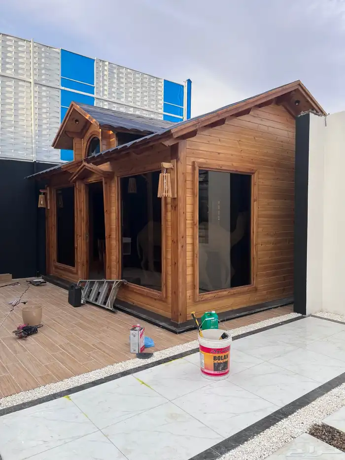 أكواخ ومظلات وجميع أنواع الخشبيات (مؤسسة الكوخ الراقي) 41