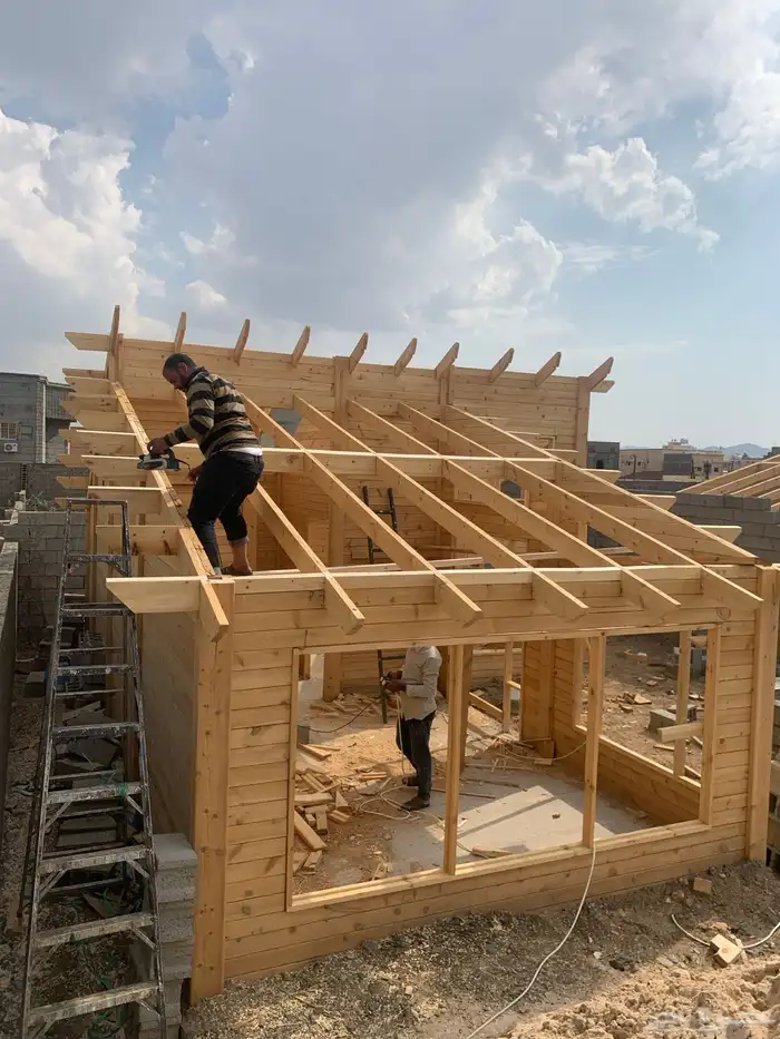 أكواخ ومظلات وجميع أنواع الخشبيات (مؤسسة الكوخ الراقي) 4