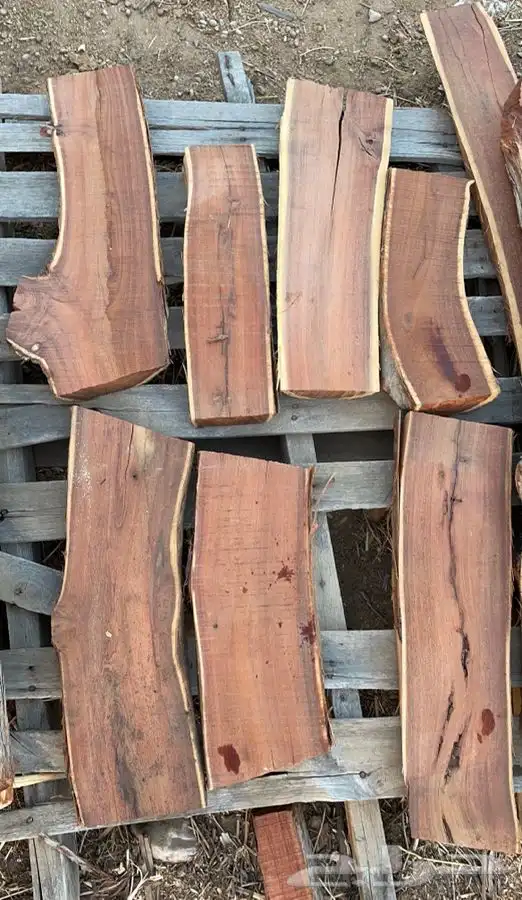 الواح خشب طبيعي غير معالج سلابات خشب اكاسيا 0