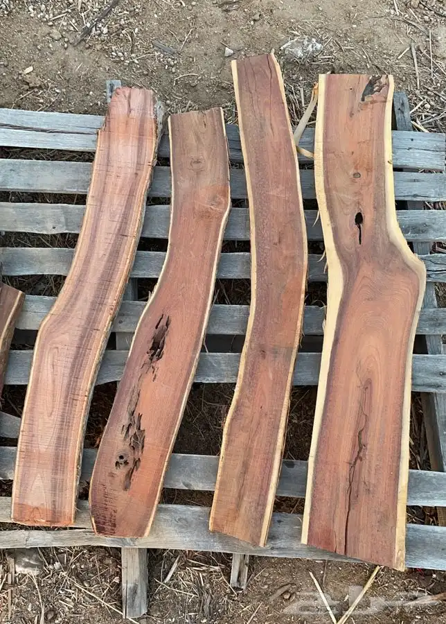 الواح خشب طبيعي غير معالج سلابات خشب اكاسيا 2