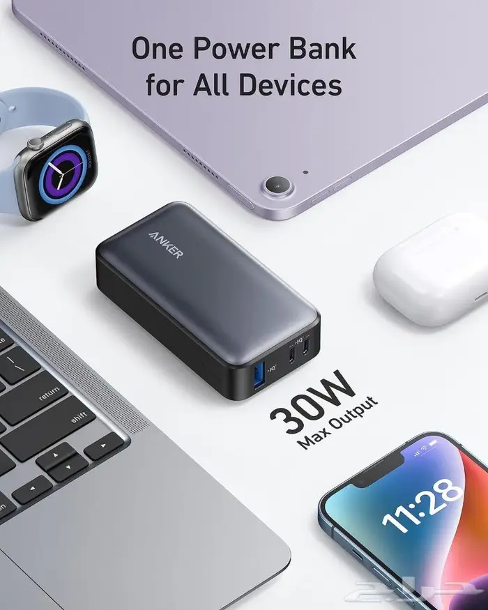 شاحن متنقل Anker PowerCore 10 000 mAh   شحن سريع حتى 30W 3