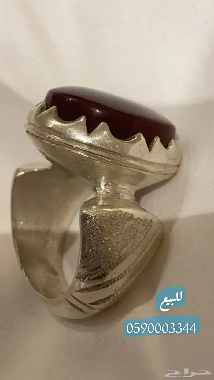 خاتم عقيق يمني 0