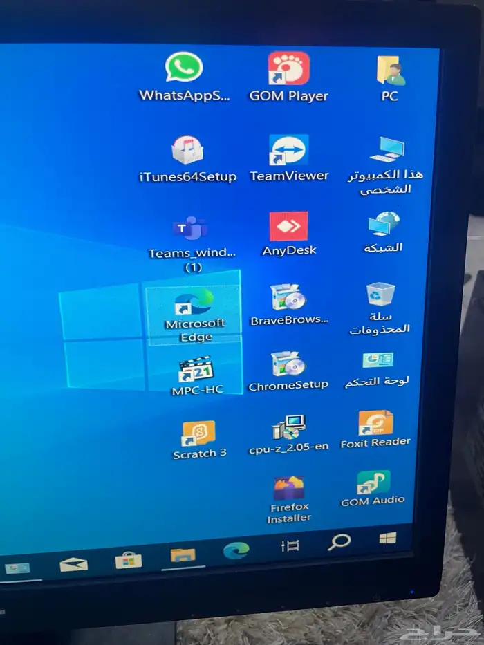 كمبيوتر ديل i7 رام 8جيجا مع 256SSDالسريع جدا شاشة كيبورد كل 10