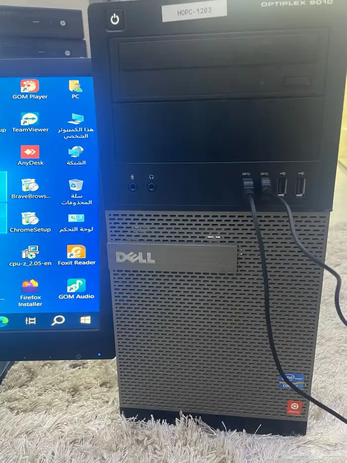 كمبيوتر ديل i7 رام 8جيجا مع 256SSDالسريع جدا شاشة كيبورد كل 0