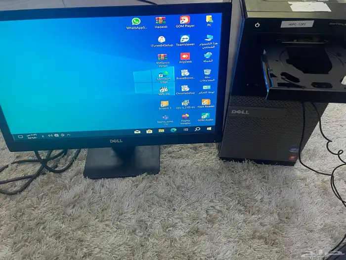 كمبيوتر ديل i7 رام 8جيجا مع 256SSDالسريع جدا شاشة كيبورد كل 1