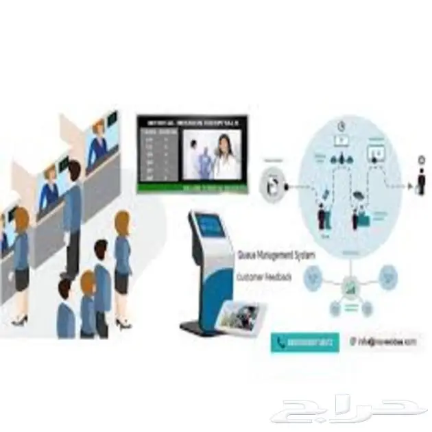 جهاز انتظار العملاء وترتيب الصفوف وترتيب الدور 6